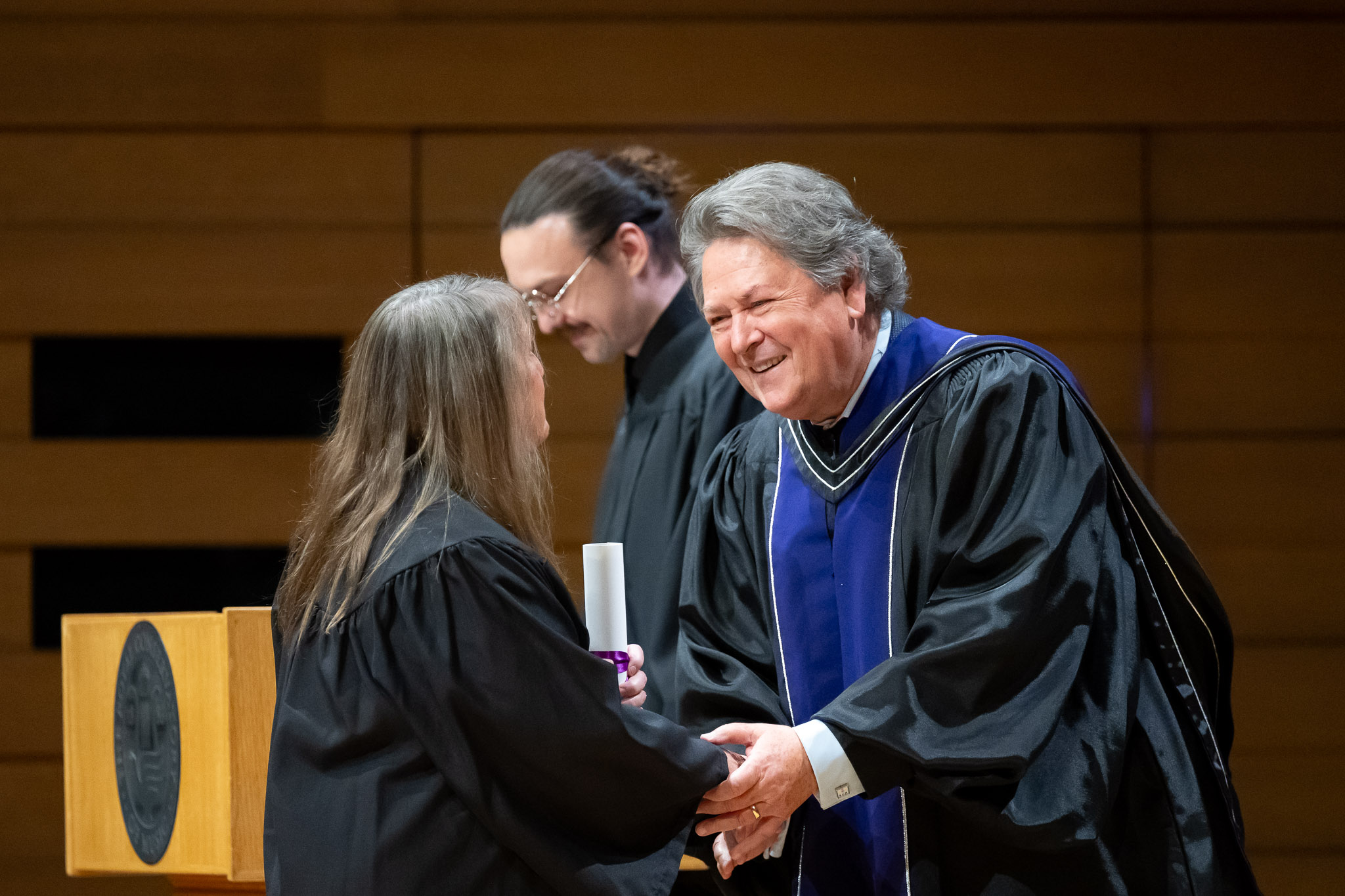 Dr. Peter Simon with RCM grad